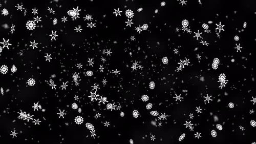 Winter Snowflake Falling V3