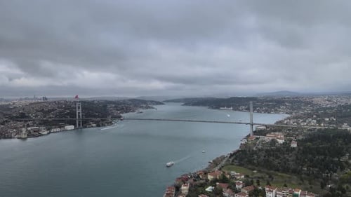 Istanbul Bosphorus and Bridge