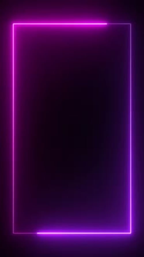 Vertical Pink And Purple Neon Frame Loop V17