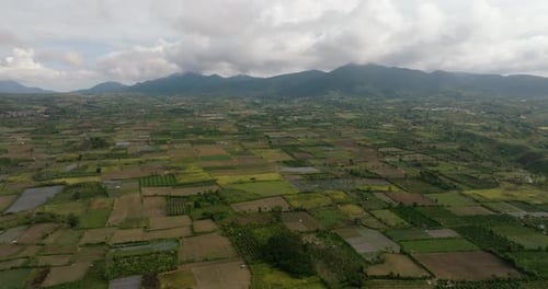 Agricultural Land and Mountains Sumatra Indonesia