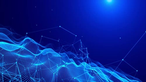 Plexus Technology Network Background Loop Blue V2