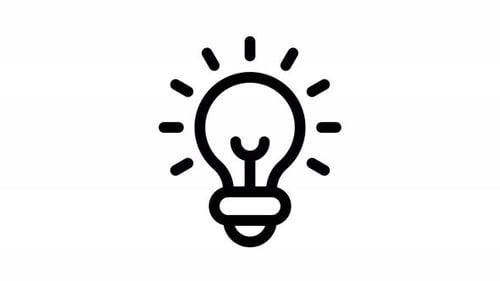 Animation des Ideenlinien-Symbols