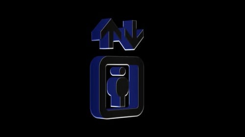 Signal Of Up And Down Arrows Of A Building Arrows Icons Loop