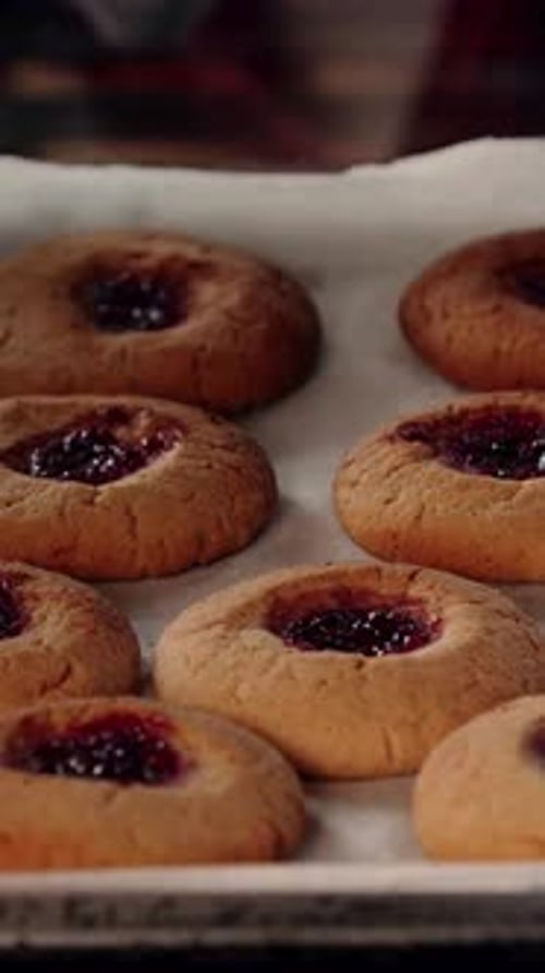 Vertical View Of Making Cookies