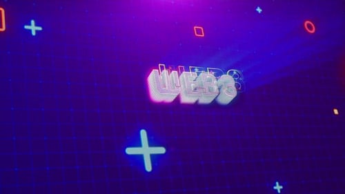 Futuristic Neon Grid Text Opener Animation