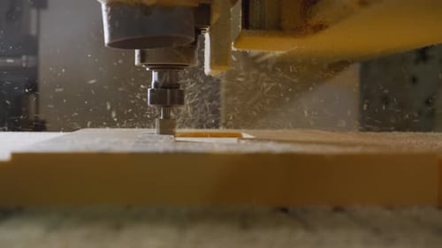 Precision CNC Foam Cutting with Particles in Air