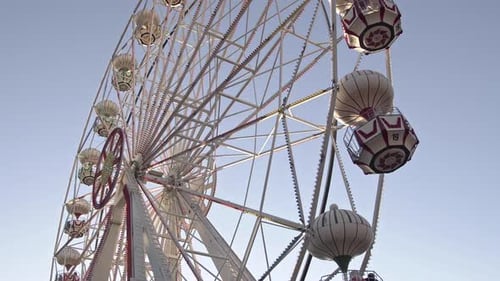 Ferris Wheel At Sunset Light In Amusement Park 2