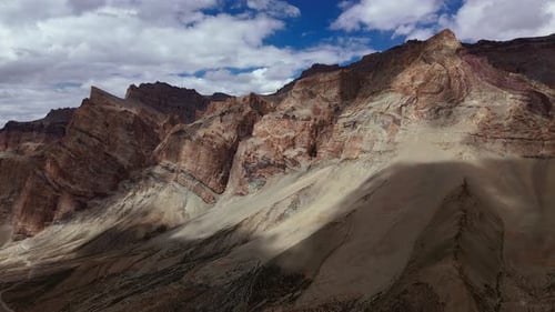 Rocky Mountains in Tibet Himalayas Aerial View