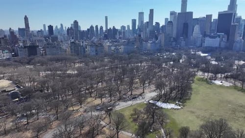 Central Park At Manhattan In New York United States.