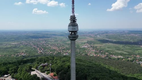 Belgrade City Architecture Aerial View