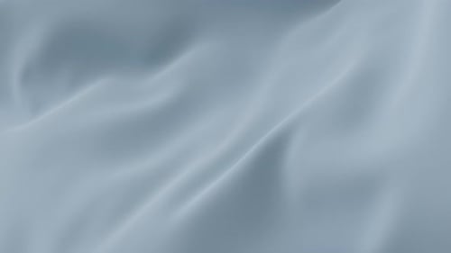 Le tissu en soie pastel bleu foncé doux forme une vague de tissu satiné lisse dans une animation 3D fluide