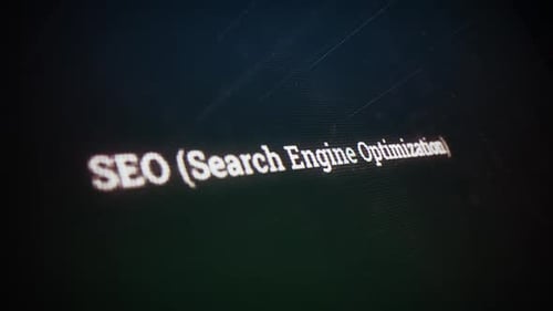 Digital Glitch Text Reveal for Search Engine Optimization