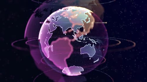 Global Network Technology With Social Network Surrounded for Worldwide Connections