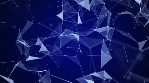Animated Blue Digital Plexus Network Background