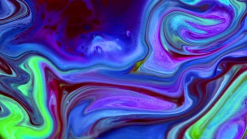 Vibrant Abstract Liquid Art Swirls and Mixes
