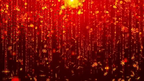 Red Christmas Background Loop V2