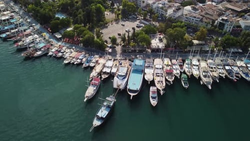 Awesome aerial view of Fethiye in Turkey