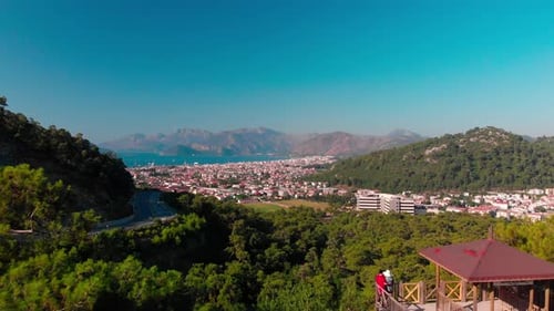 Aerial View of Marmaris Bay in Muğla Turkey