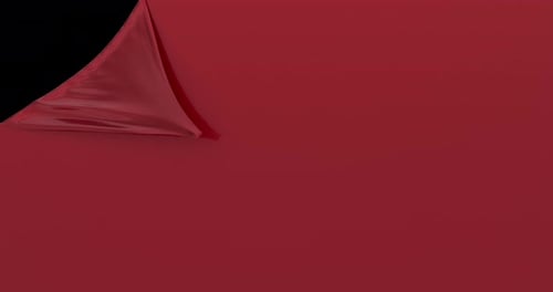 Elegant Red Cloth Peel Transition