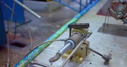 Testing of the Hydraulic Landing Gear of the Aircraft Part