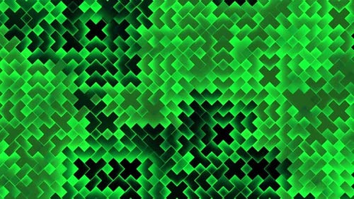 Abstract Green Square Motion Graphics