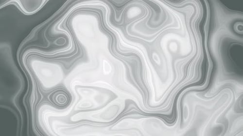 Abstract Fluid Silver Liquid Marble Flowing Background
