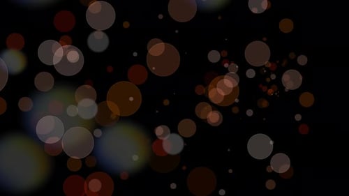 A Cascade of Blur Circles Creates a Dynamic yet Calming Visual Background