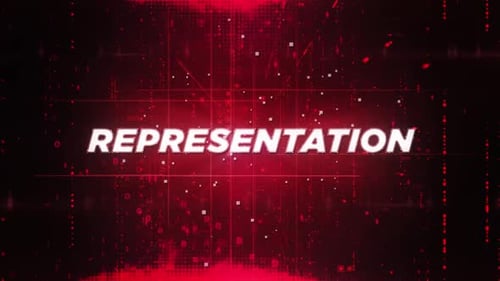 Futuristic Red Digital Text Reveal Animation