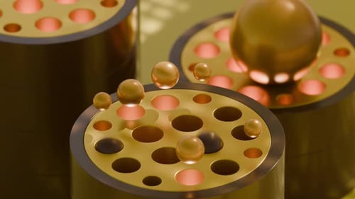 Animação em loop 3D Jumping Marbles