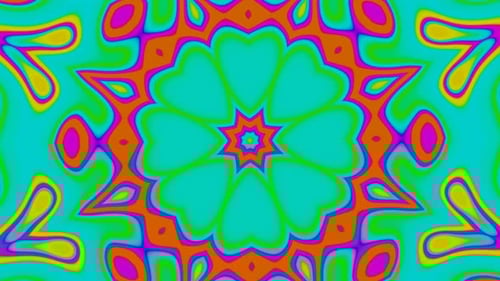 Kaleidoscope Dynamic Creative Background of a Star Shaped