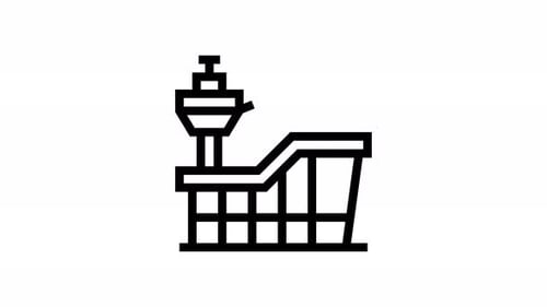 Animation des Flughafenlinien-Icons