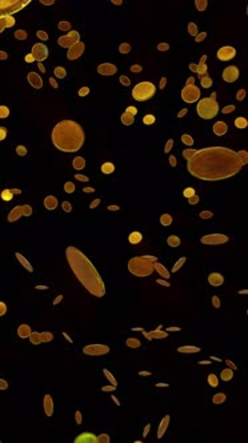 Falling Gold Coins Seamless Animation