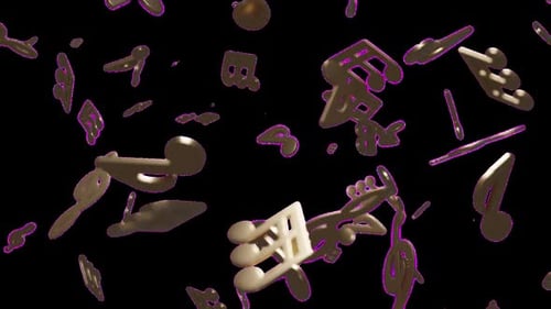 3d Animation Transparent Background Sound Symbol