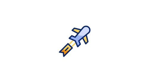 Airplane Animated Icon