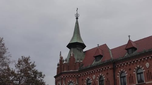 A building from the complex of buildings at the castle in Krakow.