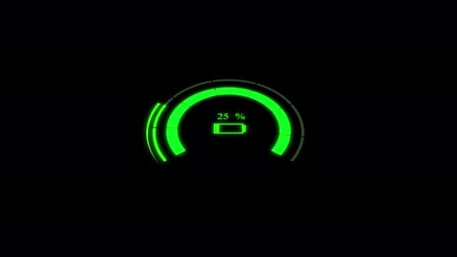 Futuristic Digital Charging Progress Bar Animation