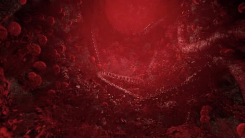 Voodoo Horror with Red Tentakles