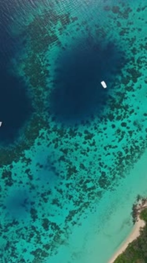 Aerial View on Tropical Island