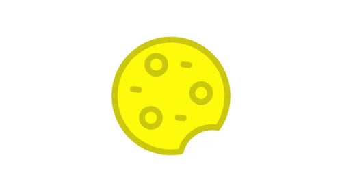 Animated Flat Design Cookie Icon Wobble Animation