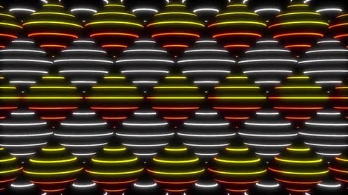 Dynamic glowing spheres create mesmerizing abstract digital art