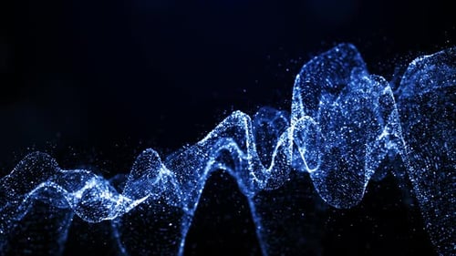 Particle Wave Abstract Background 01499