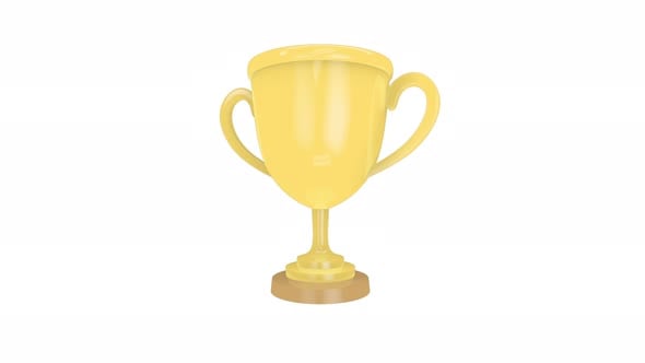 Golden Trophy Award Rotating Animation, Elements Motion Graphics ft ...