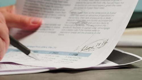 Closeup of Paper Blank Loan Repayment calculationMortgage Payment Sheet Schedule Loan Fee Business