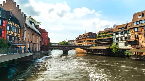 Motion Timelpase Strasboug Petite France, Alsace Europe