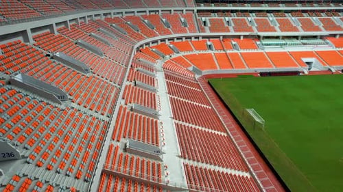 Bau eines neuen Tribünen-Fußballstadions für das kommende indonesische Team