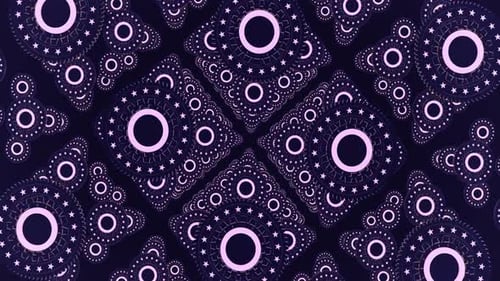 Purple geometric pattern with circles