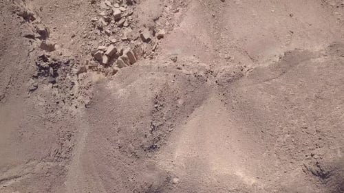 Dry desert landscape, Aerial view