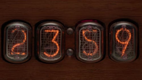 Retro Clock Showing 23