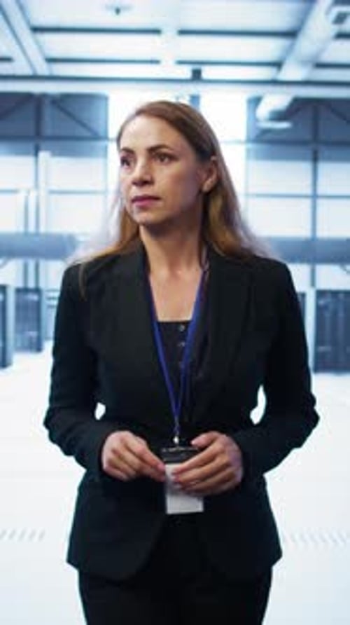 Vertical Video Admin Walking in Data Center Monitoring Systems