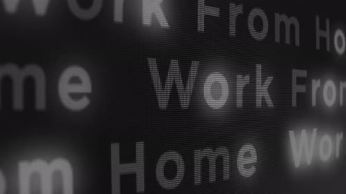 Work From Home Grid Screen Motion Background